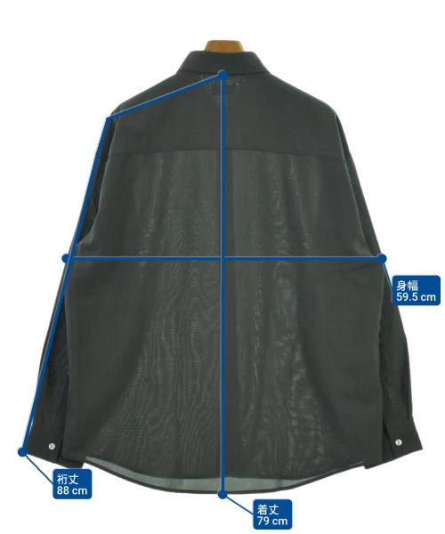 JUN RED（ジュンレッド）カジュアルシャツ グレー サイズ:L メンズ/2200614302066