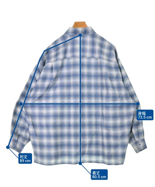 JUN RED（ジュンレッド）カジュアルシャツ 青 サイズ:L メンズ/2200614302080