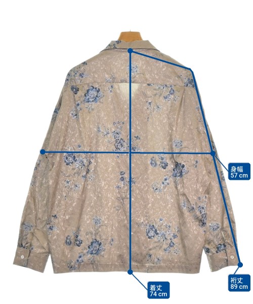 JUN RED（ジュンレッド）カジュアルシャツ ベージュ サイズ:M メンズ/2200666627018