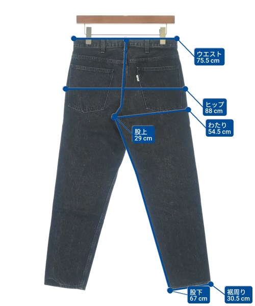 LIVING CONCEPT（リビングコンセプト）デニムパンツ 黒 サイズ:2(M位) メンズ/2200679625049