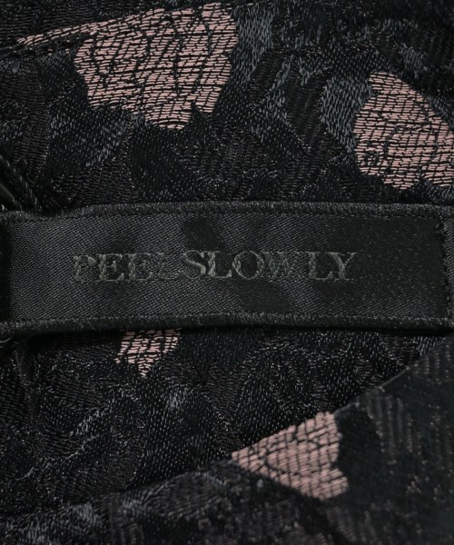 PEELSLOWLY（ピールスローリー）ブラウス 黒 サイズ:0(XS位) レディース/2200638314229