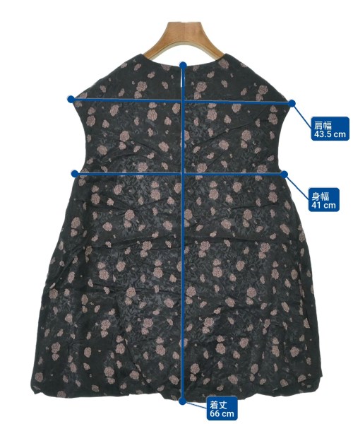 PEELSLOWLY（ピールスローリー）ブラウス 黒 サイズ:0(XS位) レディース/2200638314229