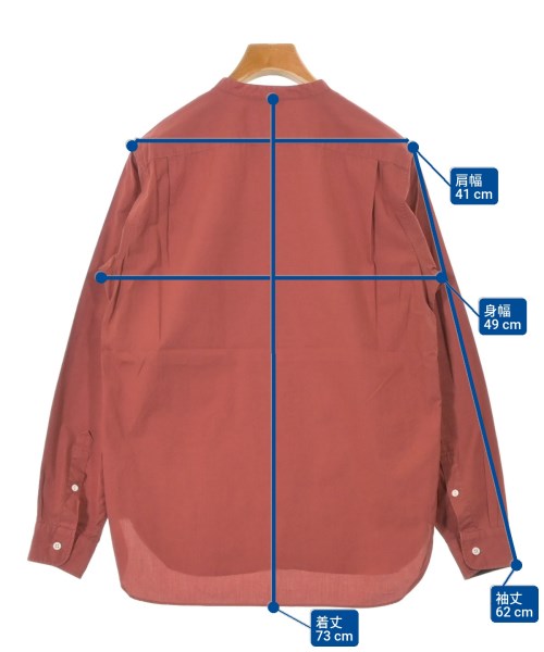 WORK NOT WORK（ワークノットワーク）カジュアルシャツ 赤 サイズ:S メンズ/2200553004038