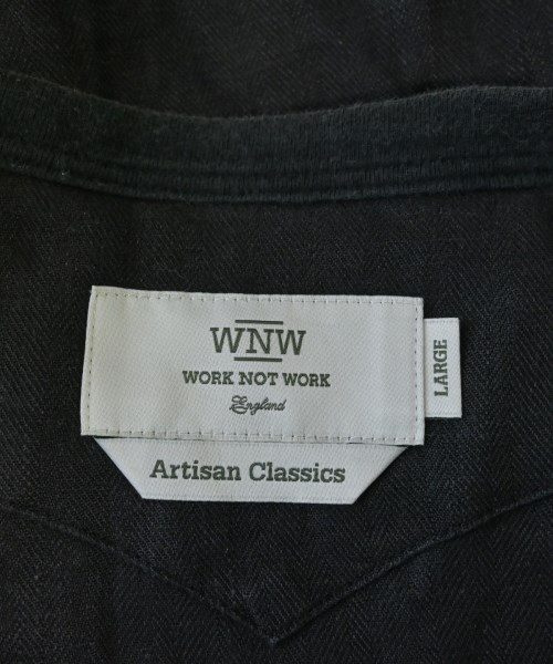 WORK NOT WORK（ワークノットワーク）カジュアルシャツ 黒 サイズ:L メンズ/2200633948214