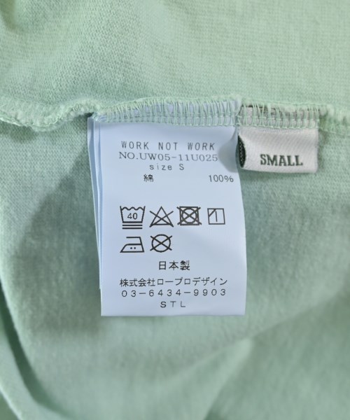WORK NOT WORK（ワークノットワーク）Tシャツ・カットソー 緑 サイズ:S メンズ/2200708045046