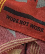 WORK NOT WORK（ワークノットワーク）ストール 赤 サイズ:- メンズ/2200665221187