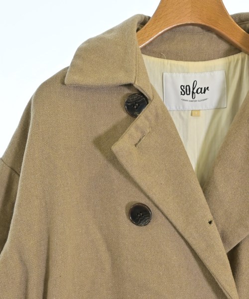 so far（ソーファー）チェスターコート ベージュ サイズ:F レディース/2200639421018