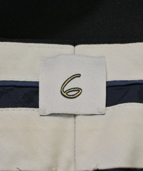 6(ROKU)（ロク）スラックス 黒 サイズ:36(S位) レディース/2200634244117