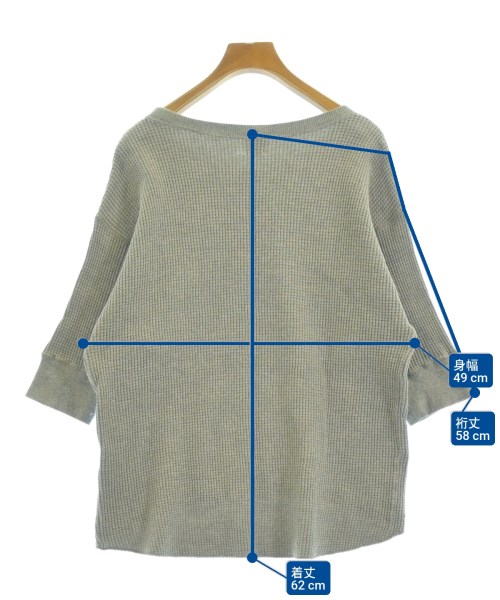 6(ROKU)（ロク）Tシャツ・カットソー グレー サイズ:F レディース/2200610879166