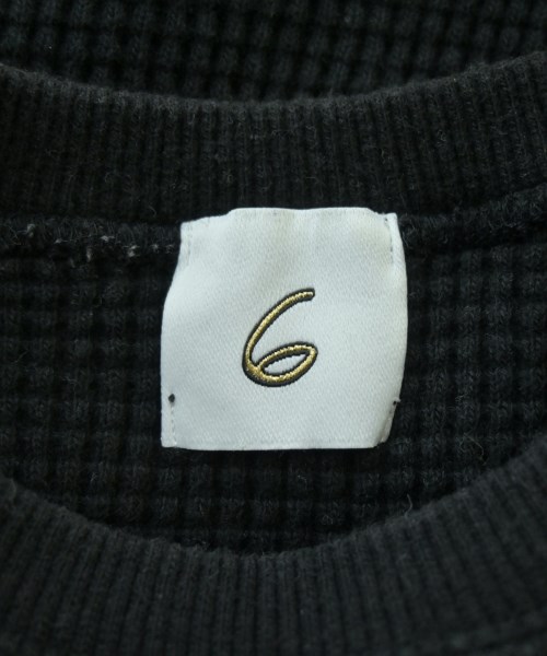 6(ROKU)（ロク）Tシャツ・カットソー 黒 サイズ:F レディース/2200610879173