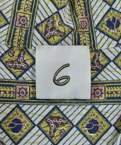 6(ROKU)（ロク）カジュアルシャツ 白 サイズ:F レディース/2200619226190