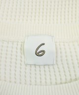 6(ROKU)（ロク）Tシャツ・カットソー 白 サイズ:F レディース/2200636757066