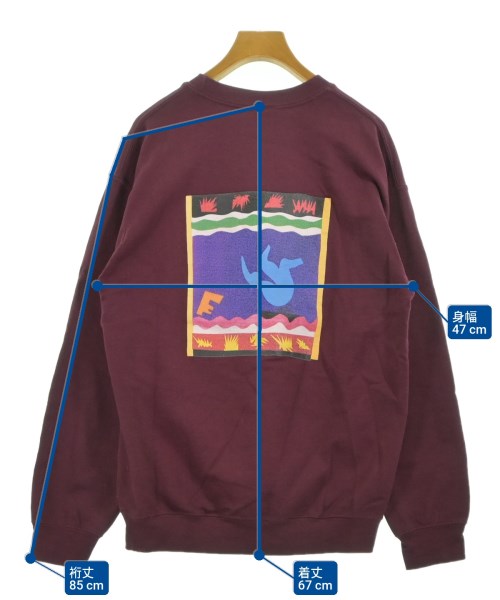 6(ROKU)（ロク）スウェット 赤 サイズ:M レディース/2200637555098