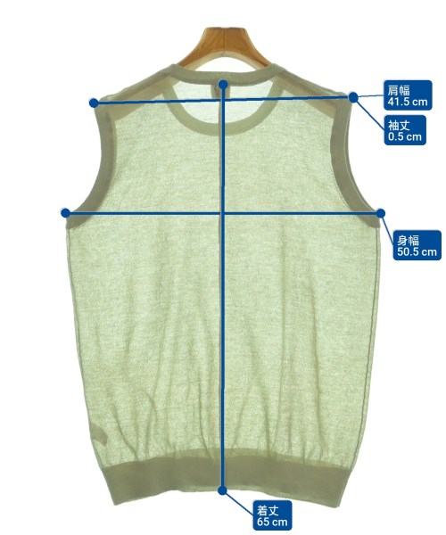 6(ROKU)（ロク）ベスト カーキ サイズ:F レディース/2200637638104