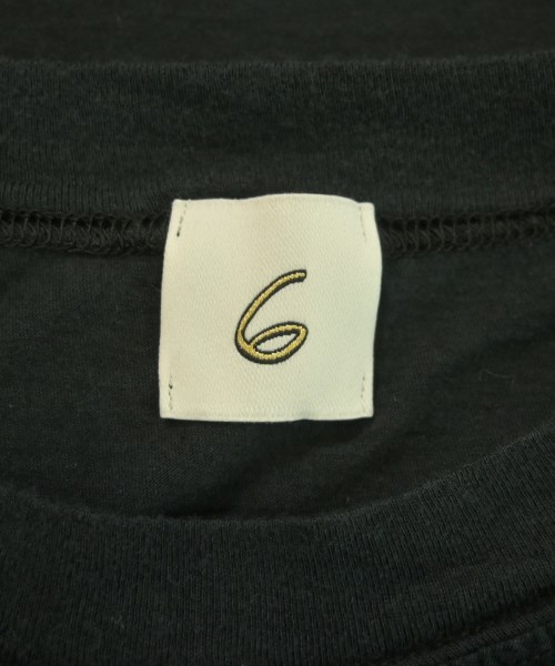 6(ROKU)（ロク）Tシャツ・カットソー 黒 サイズ:-(L位) レディース/2200638036053