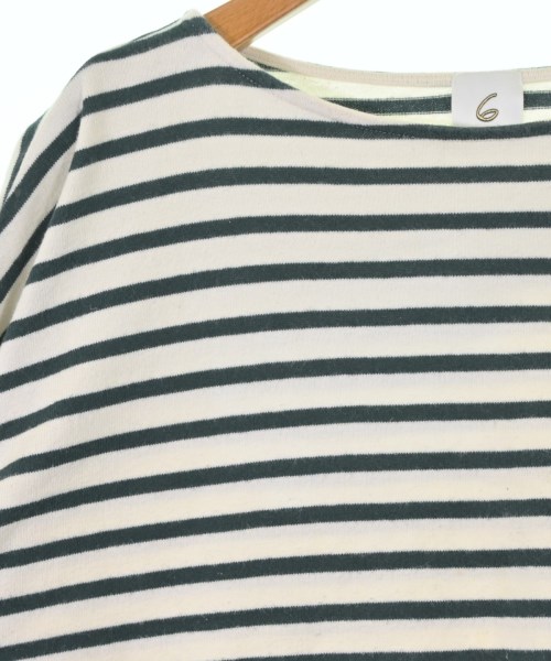 6(ROKU)（ロク）Tシャツ・カットソー 白 サイズ:38(M位) レディース/2200638048025