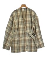 6(ROKU)（ロク）ノーカラージャケット ベージュ サイズ:36(S位) レディース/2200638386066