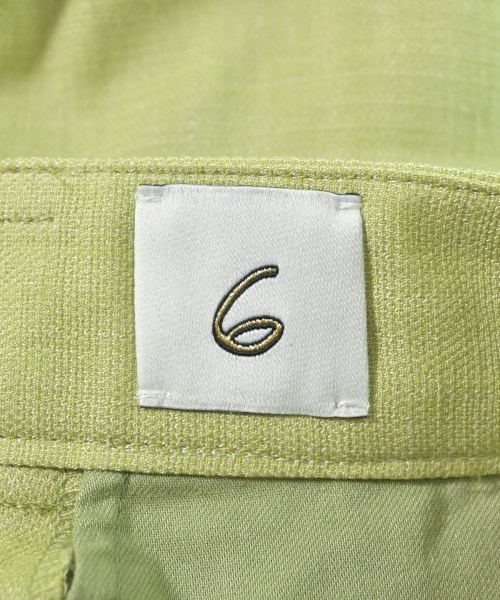 6(ROKU)（ロク）スラックス 緑 サイズ:34(XS位) レディース/2200623379158