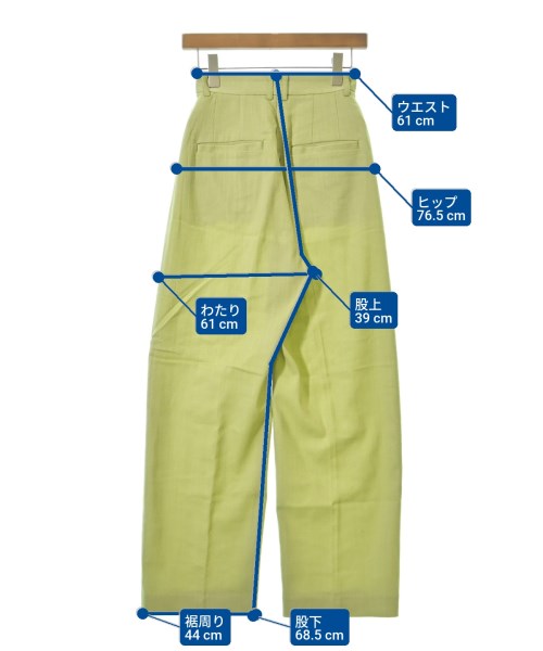 6(ROKU)（ロク）スラックス 緑 サイズ:34(XS位) レディース/2200623379158