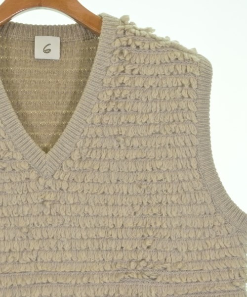 6(ROKU)（ロク）ベスト グレー サイズ:F レディース/2200639913018