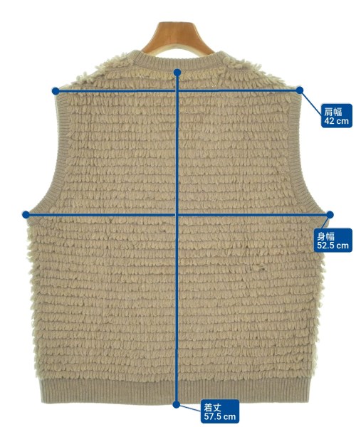 6(ROKU)（ロク）ベスト グレー サイズ:F レディース/2200639913018