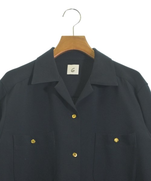 6(ROKU)（ロク）カジュアルシャツ 紺 サイズ:F レディース/2200640096045