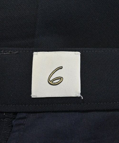 6(ROKU)（ロク）スラックス 紺 サイズ:38(M位) レディース/2200640096052