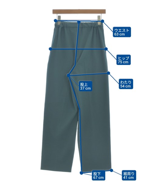 6(ROKU)（ロク）スラックス 緑 サイズ:36(S位) レディース/2200620019101