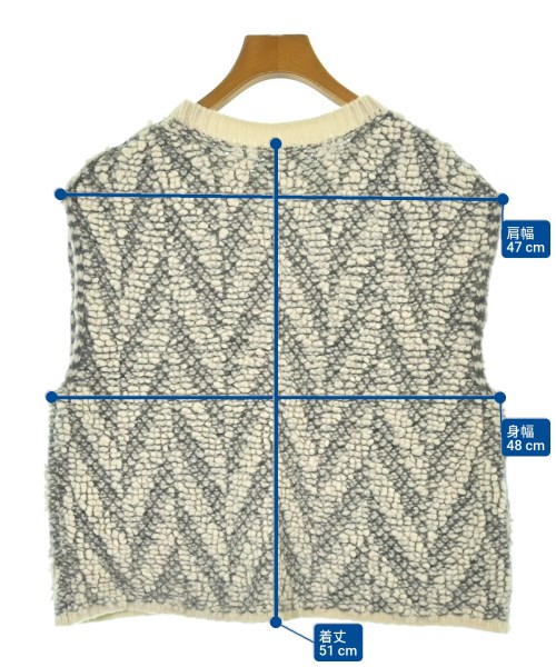 6(ROKU)（ロク）ベスト グレー サイズ:F レディース/2200625101023