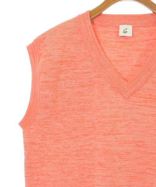 6(ROKU)（ロク）ベスト オレンジ サイズ:F レディース/2200640538101