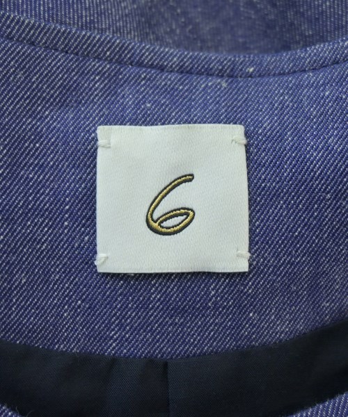 6(ROKU)（ロク）ベスト 青 サイズ:38(M位) レディース/2200634842061