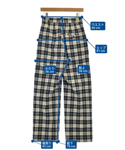 6(ROKU)（ロク）スラックス 黒 サイズ:34(XS位) レディース/2200639040059