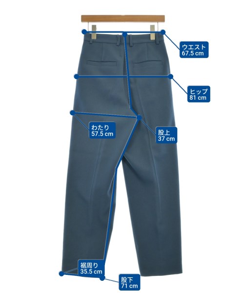 6(ROKU)（ロク）スラックス 青 サイズ:34(XS位) レディース/2200639040066