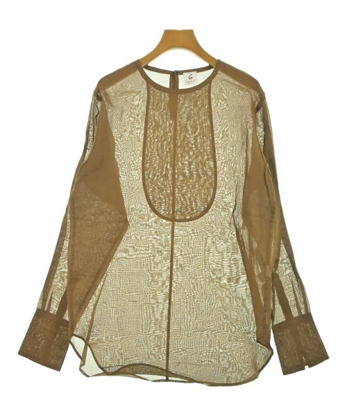 6(ROKU)(ロク)ブラウス 茶 サイズ:F/2200640711023