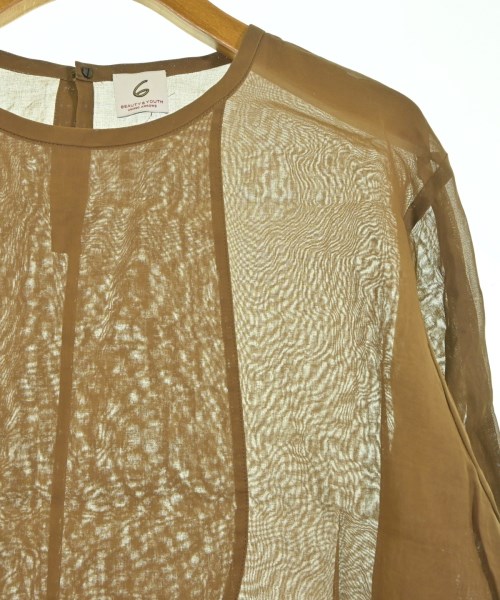 6(ROKU)（ロク）ブラウス 茶 サイズ:F レディース/2200640711023