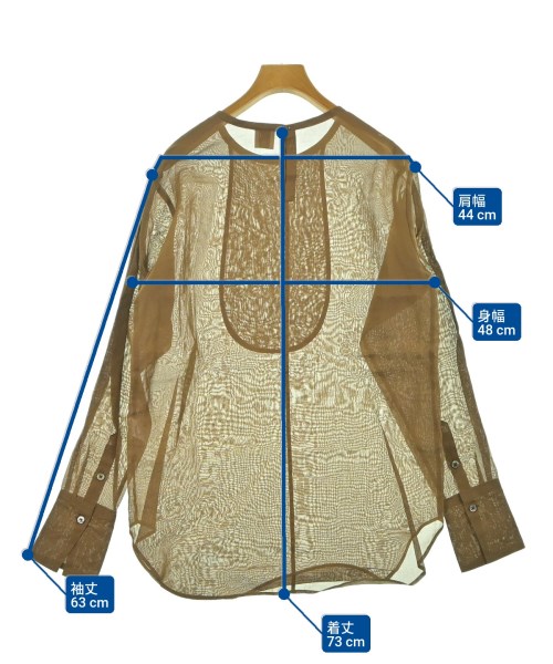 6(ROKU)（ロク）ブラウス 茶 サイズ:F レディース/2200640711023