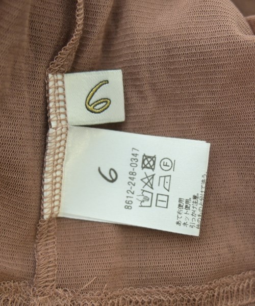 6(ROKU)（ロク）カジュアルシャツ 茶 サイズ:F レディース/2200641278020