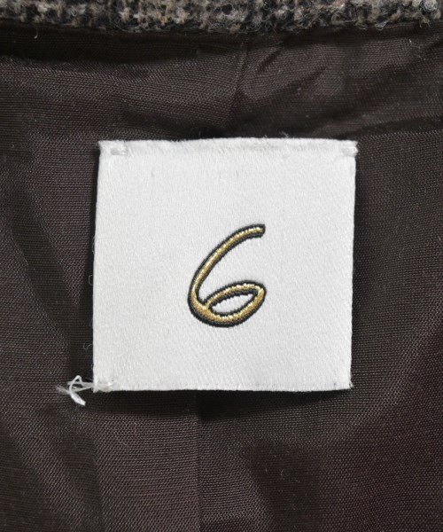 6(ROKU)（ロク）テーラードジャケット 茶 サイズ:38(M位) レディース/2200642508010