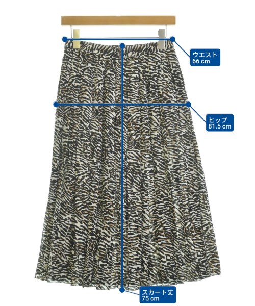 6(ROKU)（ロク）ロング・マキシ丈スカート 白 サイズ:36(S位) レディース/2200642614049