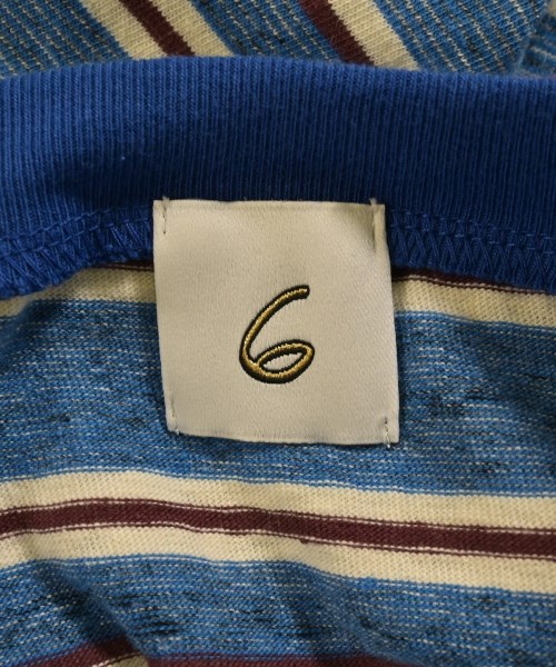 6(ROKU)（ロク）Tシャツ・カットソー 青 サイズ:F レディース/2200610964770