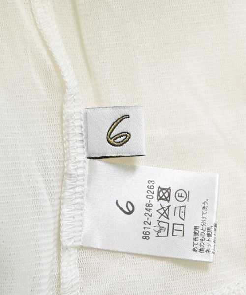 6(ROKU)（ロク）Tシャツ・カットソー 白 サイズ:-(M位) レディース/2200642952042