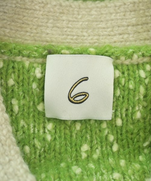 6(ROKU)（ロク）カーディガン 緑 サイズ:F レディース/2200643511019