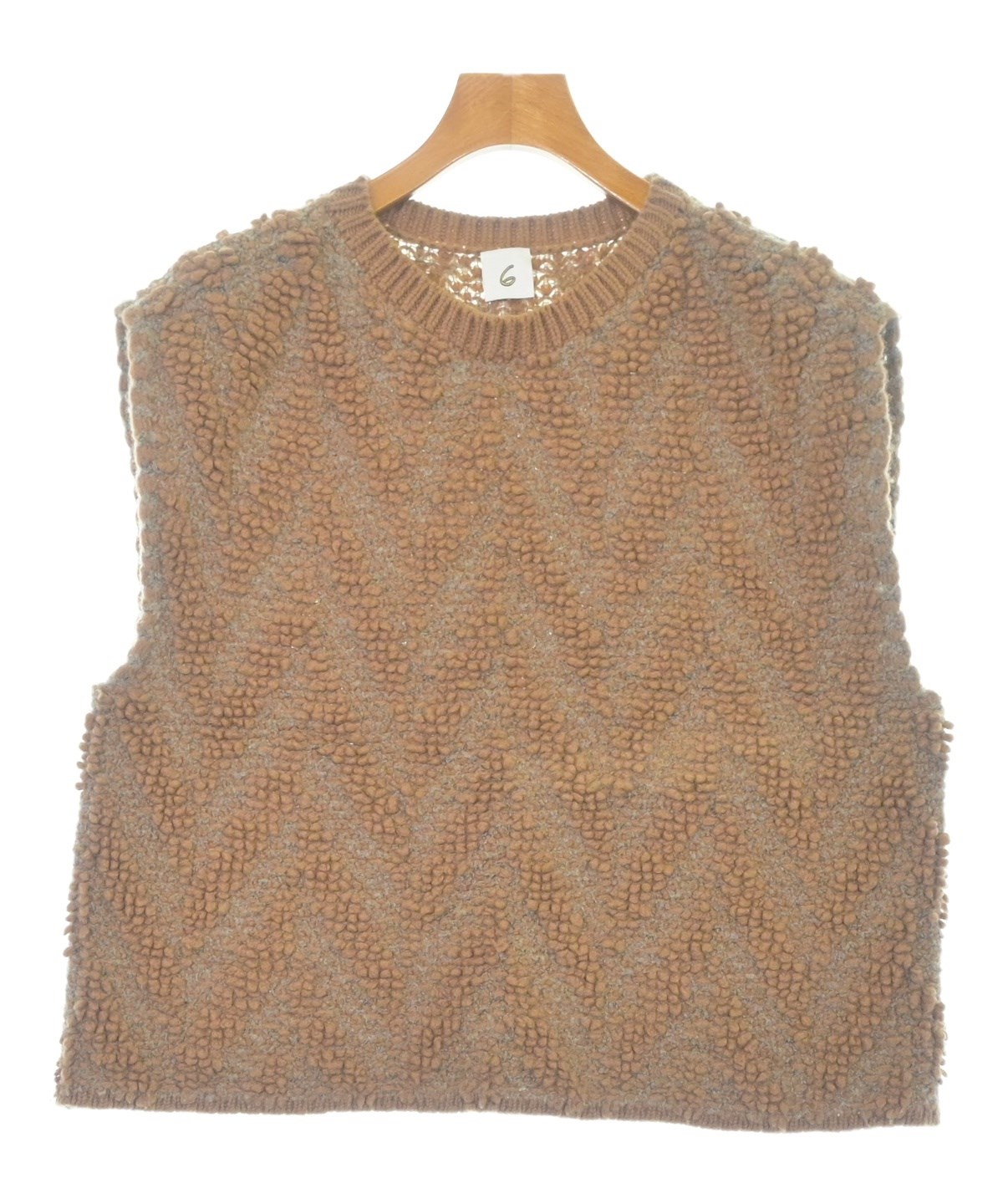 6(ROKU)（ロク）ベスト 茶 サイズ:F レディース/2200643649033 |【公式