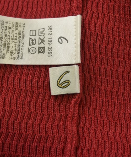 6(ROKU)（ロク）ニット・セーター 赤 サイズ:-(S位) レディース/2200612135123