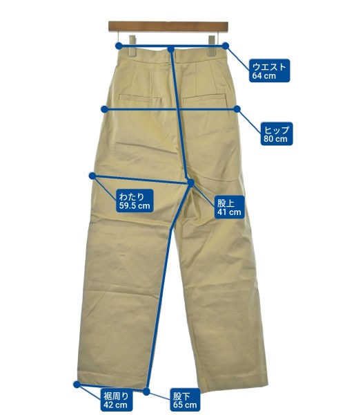 6(ROKU)（ロク）チノパン ベージュ サイズ:32(XXS位) レディース/2200618947058