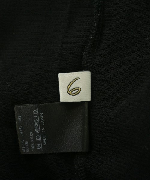 6(ROKU)（ロク）Tシャツ・カットソー 黒 サイズ:-(S位) レディース/2200623149218