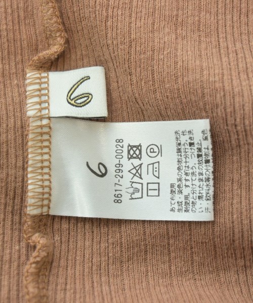 6(ROKU)（ロク）タンクトップ 茶 サイズ:-(XS位) レディース/2200614798104