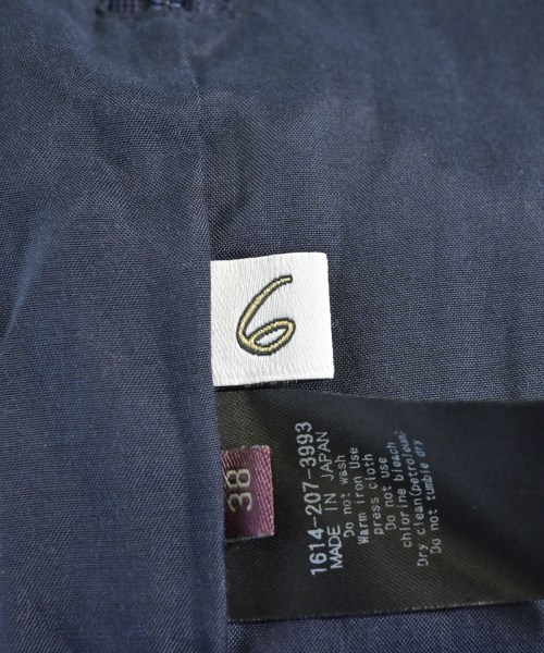 6(ROKU)（ロク）その他 紺 サイズ:M レディース/2200615956053