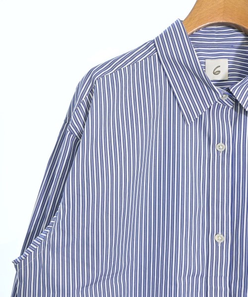 6(ROKU)（ロク）カジュアルシャツ 青 サイズ:F レディース/2200624347033