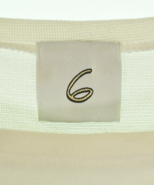 6(ROKU)（ロク）Tシャツ・カットソー 白 サイズ:F レディース/2200625808045